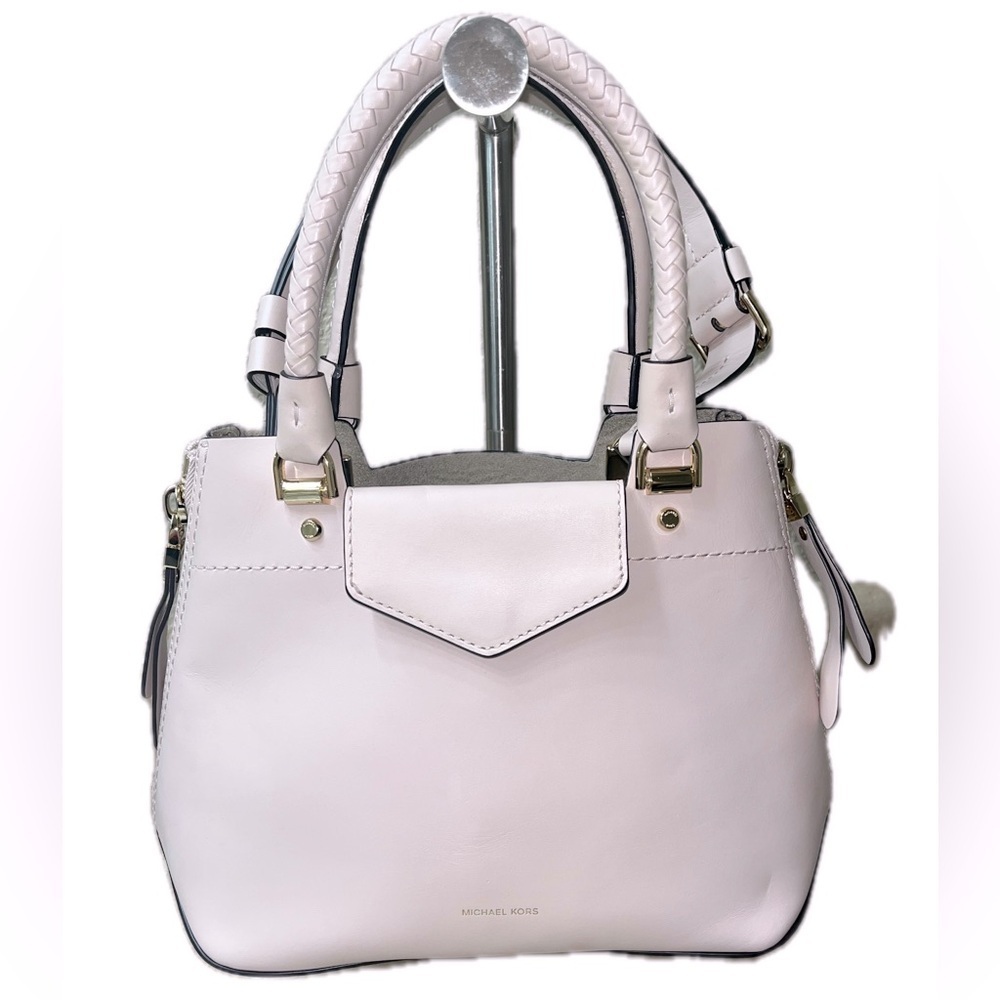 Michael Kors Blakely Leather Satchel Bag, Soft Pink